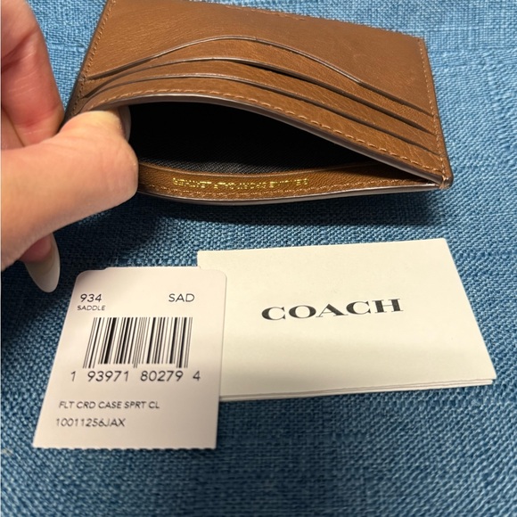 Coach Brown Leather Card Holder- Brand New with tag - Picture 3 of 3